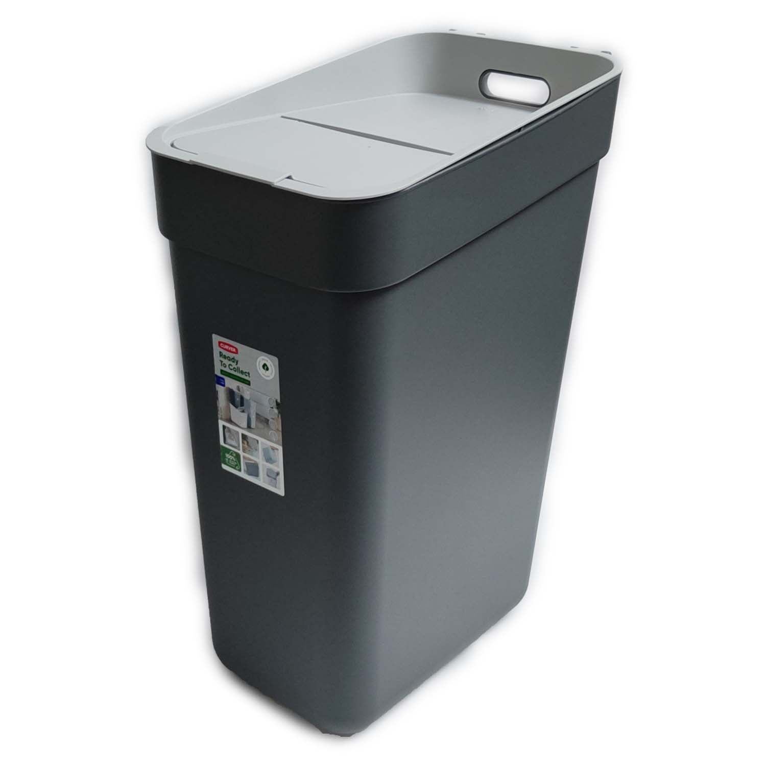 PATTUMIERA CURVER READY GRIGIO / ANTRACITE LT. 30 CON FERMA BUSTA