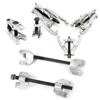 Set 7 pz Compressore molle sospensioni 375mm con estrattore ad artiglio e per giunti sferici