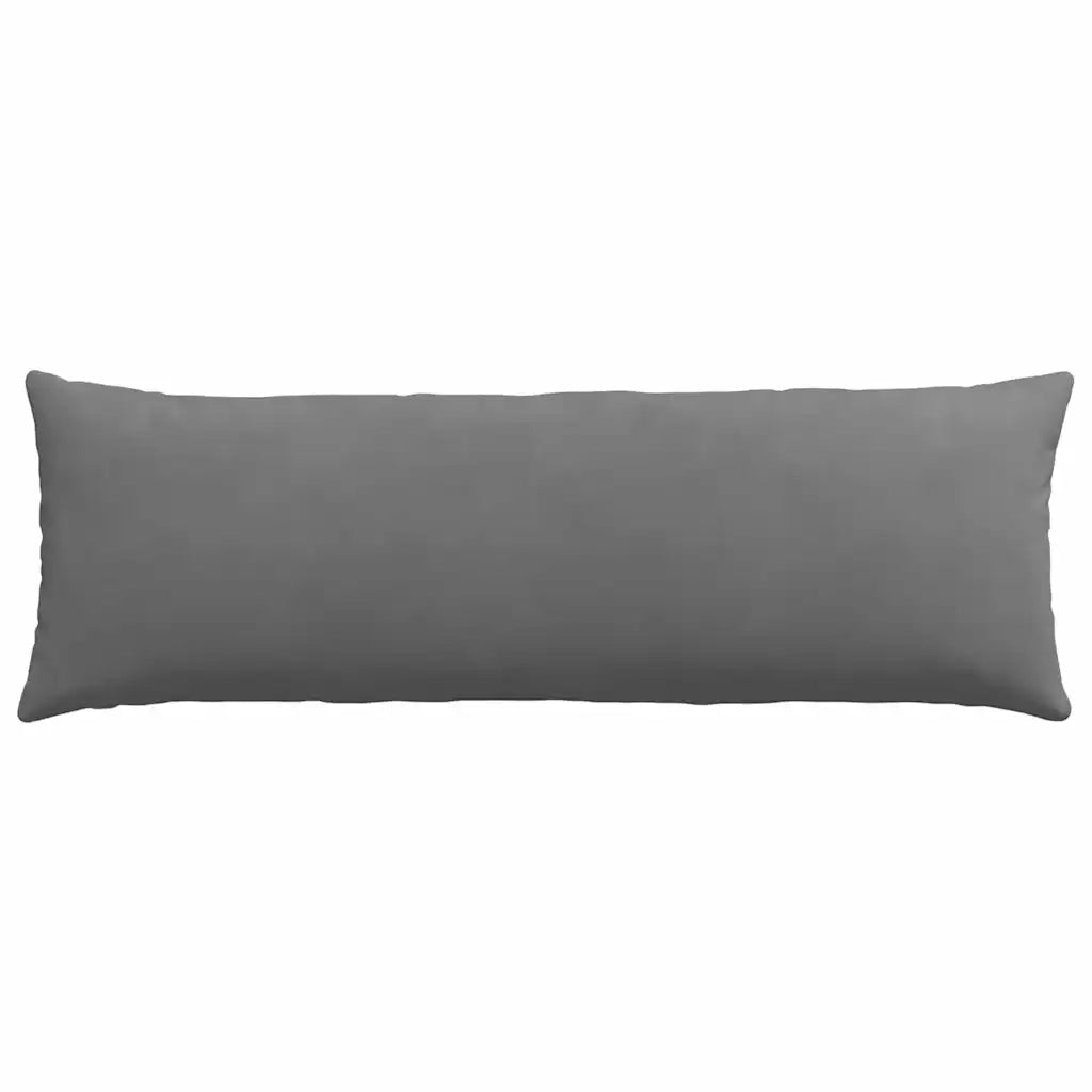 Cuscini da Divano 2 pcs Grigio scuro 120 x 40 cm Tessuto