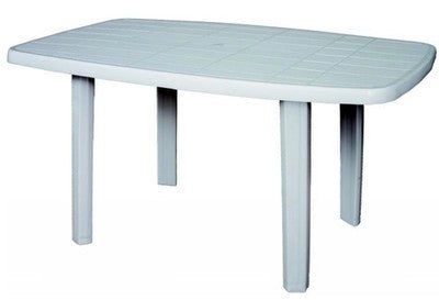 TAVOLO SORRENTO IN POLIPROPILENE VERDE CM. 140X80X72H