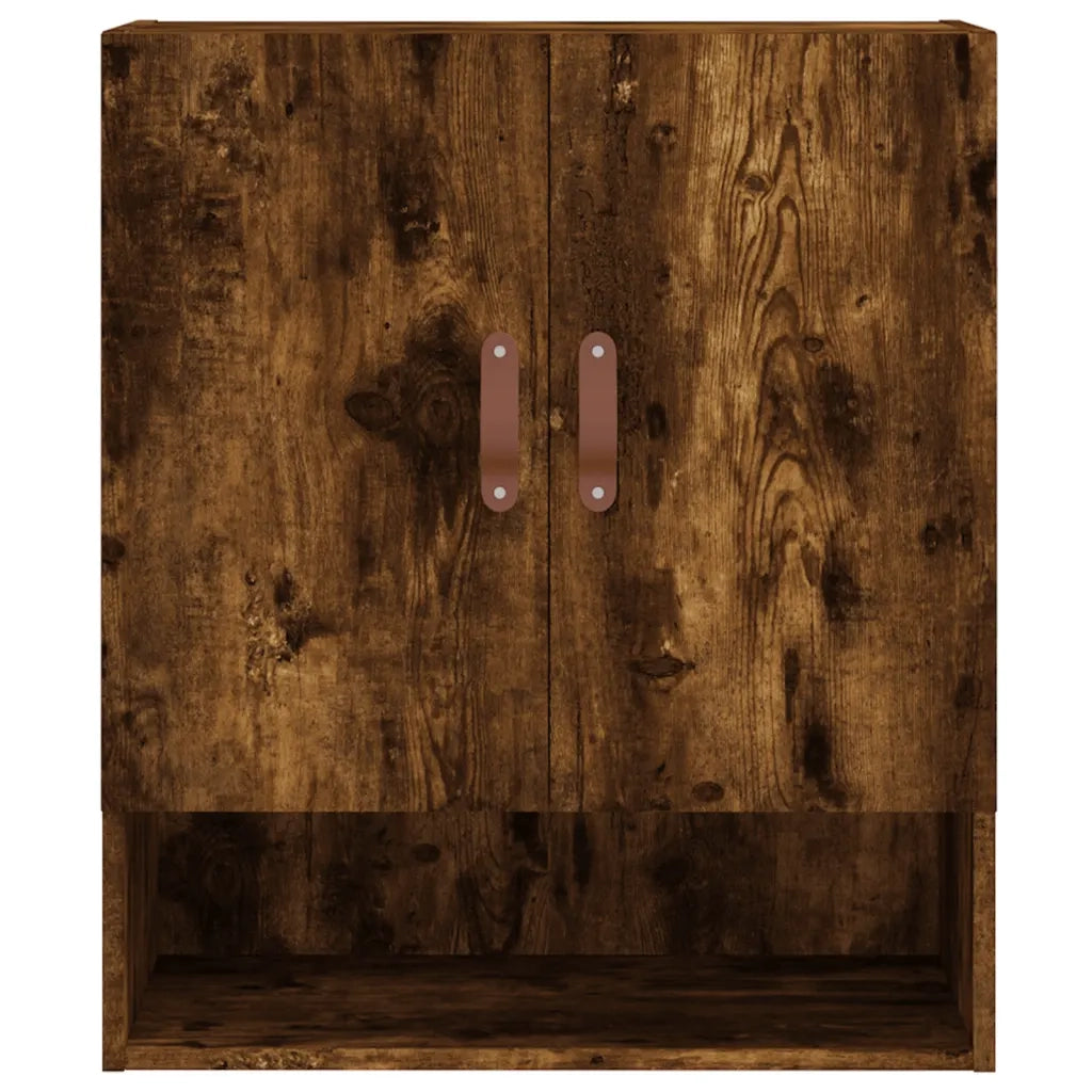 Armadietto a Muro | Mobile a Parete Rovere Fumo 60x31x70 cm in Legno Multistrato