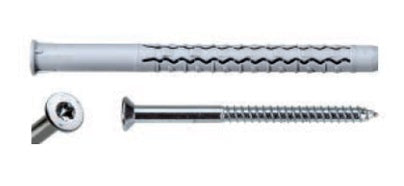 GB TASSELLO NYLON PROL.GX-L (T.FUR) 8X100 C/VITE TX30 confezione da PEZZI 50