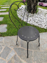 sedia nero opaco 015797 sorrento cod:ferx.55648