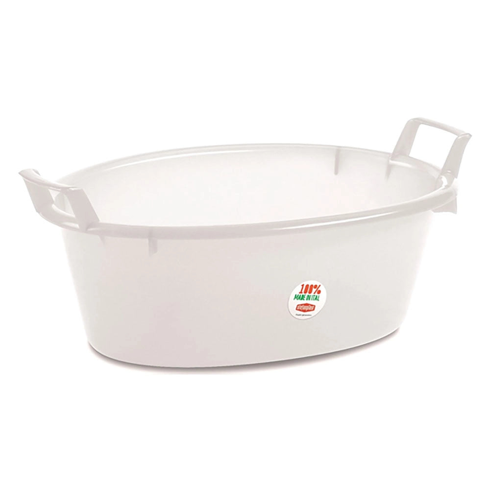 1pz bacinella ovale ã˜ 50 cm - 16 lt neutro cod:ferx.8410144nlm