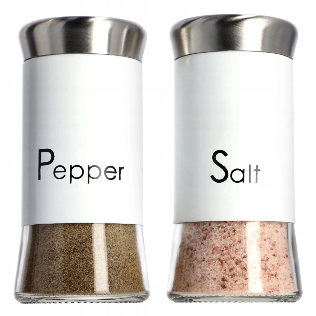 Set di saliera e pepiera KADAX, 2 contenitori in vetro da 150 ml.