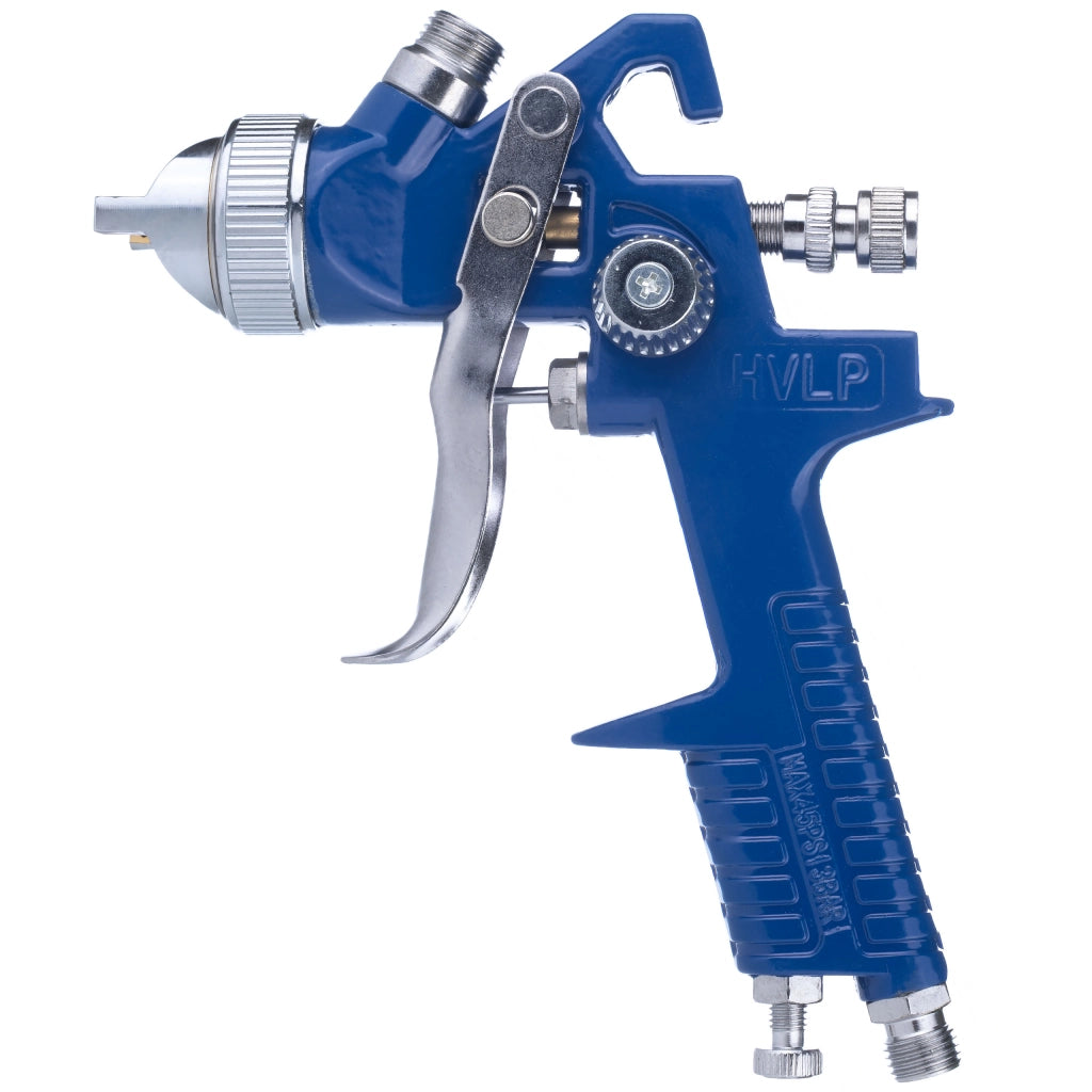 Pistola a Spruzzo HVLP con 4 Ugelli (1,4 1,7 2,0 2,5) – Serbatoio 600ml | Regolazione Aria, Vernice, Flusso