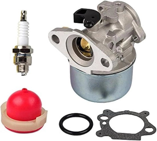Kit di ricarica con lampada per la preparazione del carburatore per motori Briggs & Stratton - Sostituisci 498170 497586 498254 497314 497347 - 4-7HP