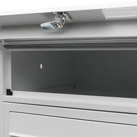 Cassetta postale condominiale autoportante 12 posti, grigio, 2 moduli con supporto a terra