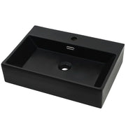 Lavabo in ceramica nera da 60,5 cm con foro per rubinetto 02_0002546