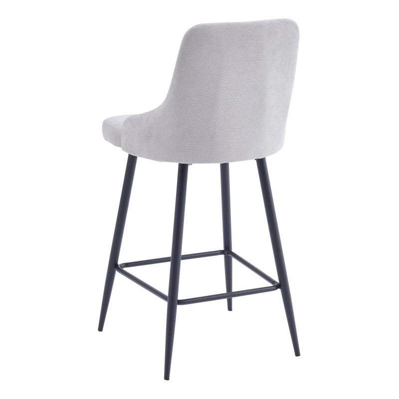 Set di 4 Sgabelli Chantal In Tessuto 320gr Beige Dimensione 47x52,5x100cm