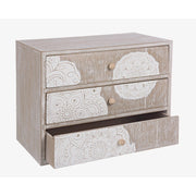 Cassettiera Legno Tortora Boho da Interno - RAFAEL