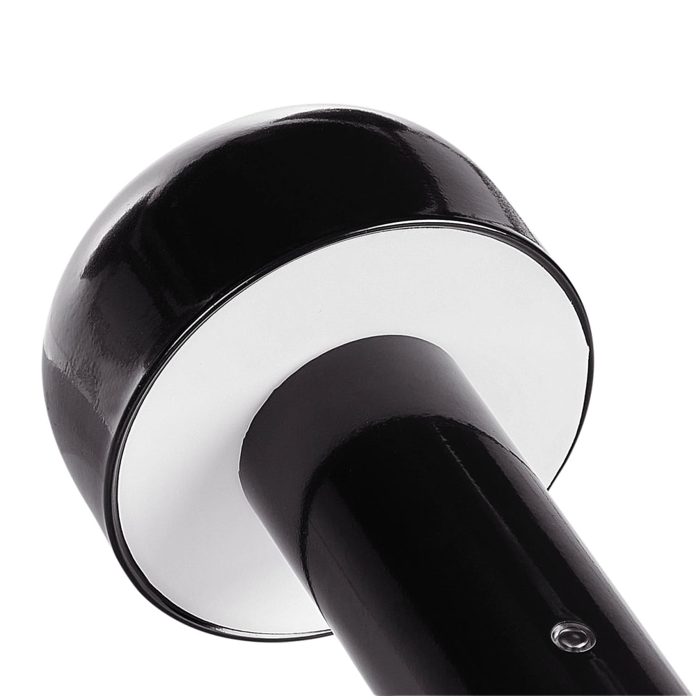 Lampada da tavolo senza fili in ferro nero per interni e per esterni