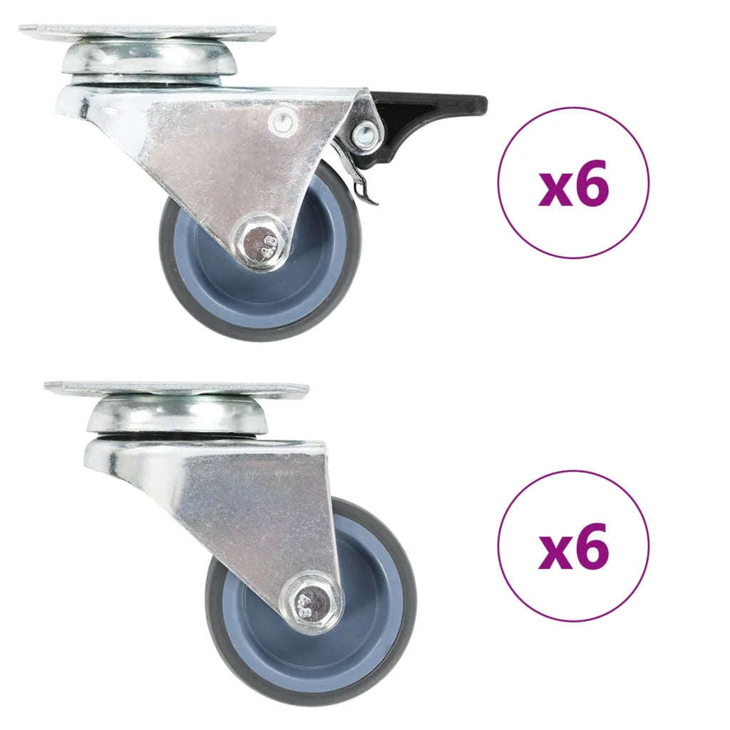 Ruote Girevoli Gemellate 12 pz 50 mm cod mxl 70915