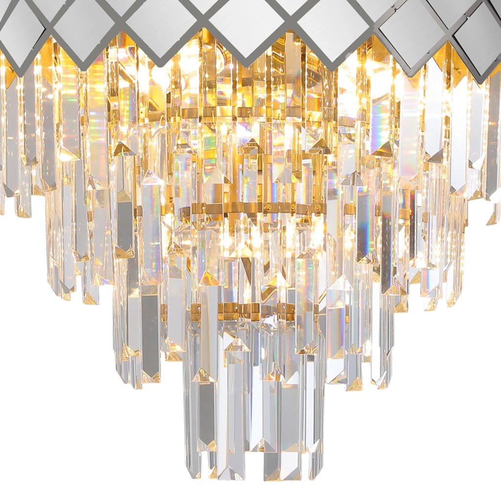 Lampadario cristallo cromo CARISMA 9xE14 Milagro ML8888
