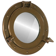 Specchio da Parete Design OblÃ² Ã˜30 cm in Alluminio e Vetro