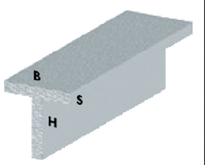 profilo argento h.100 cm t 15x15x1,5 mm cod:ferx.55679