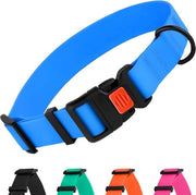 Collare per cani adattabile, colorato, impermeabile per cani piccoli, medi e grandi, cuccioli, rosso, nero, blu, verde menta, arancione