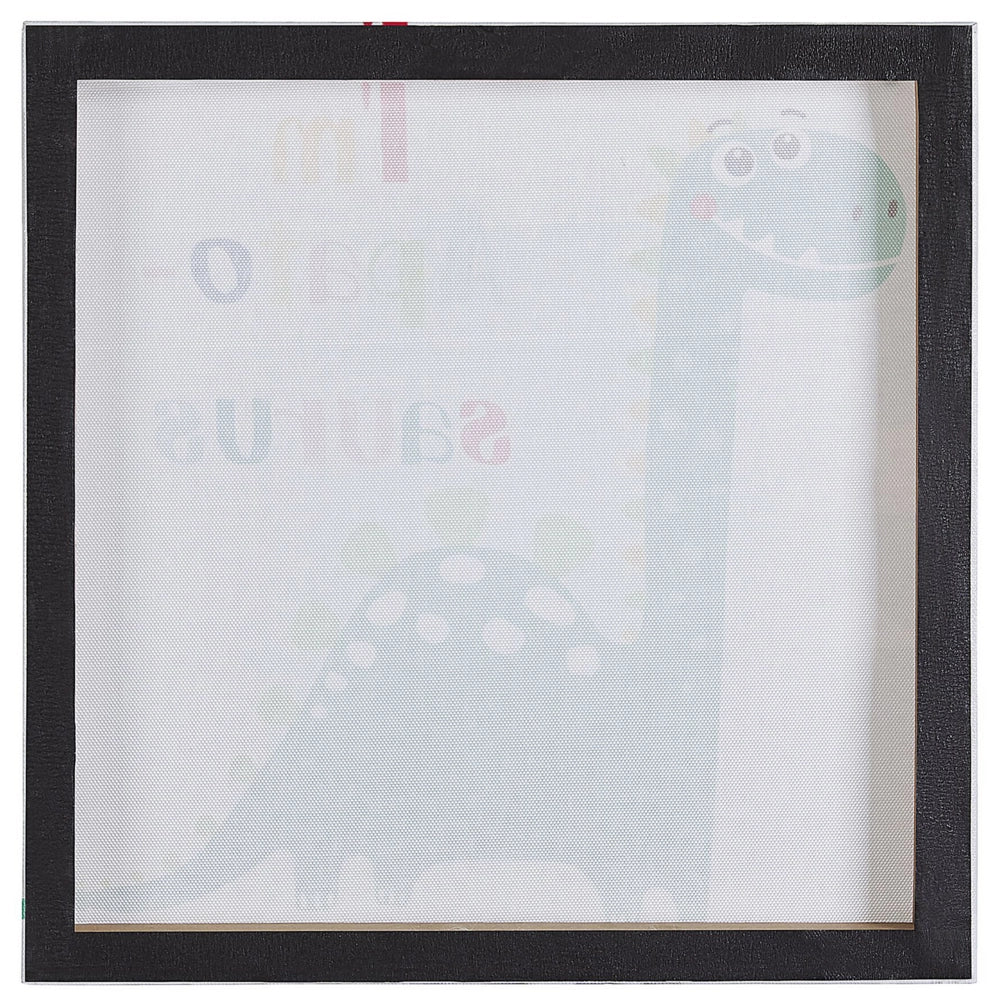 Set di 3 stampe su tela Multicolore 30 x 30 cm Dinosauri Nursery Kids Room Decor