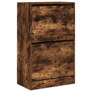 Scarpiera mobiletto portascarpe mobile per ingresso/corridoio/soggiorno 60 x 34 x 96,5 cm legno ingegnerizzato marrone 02_0021574