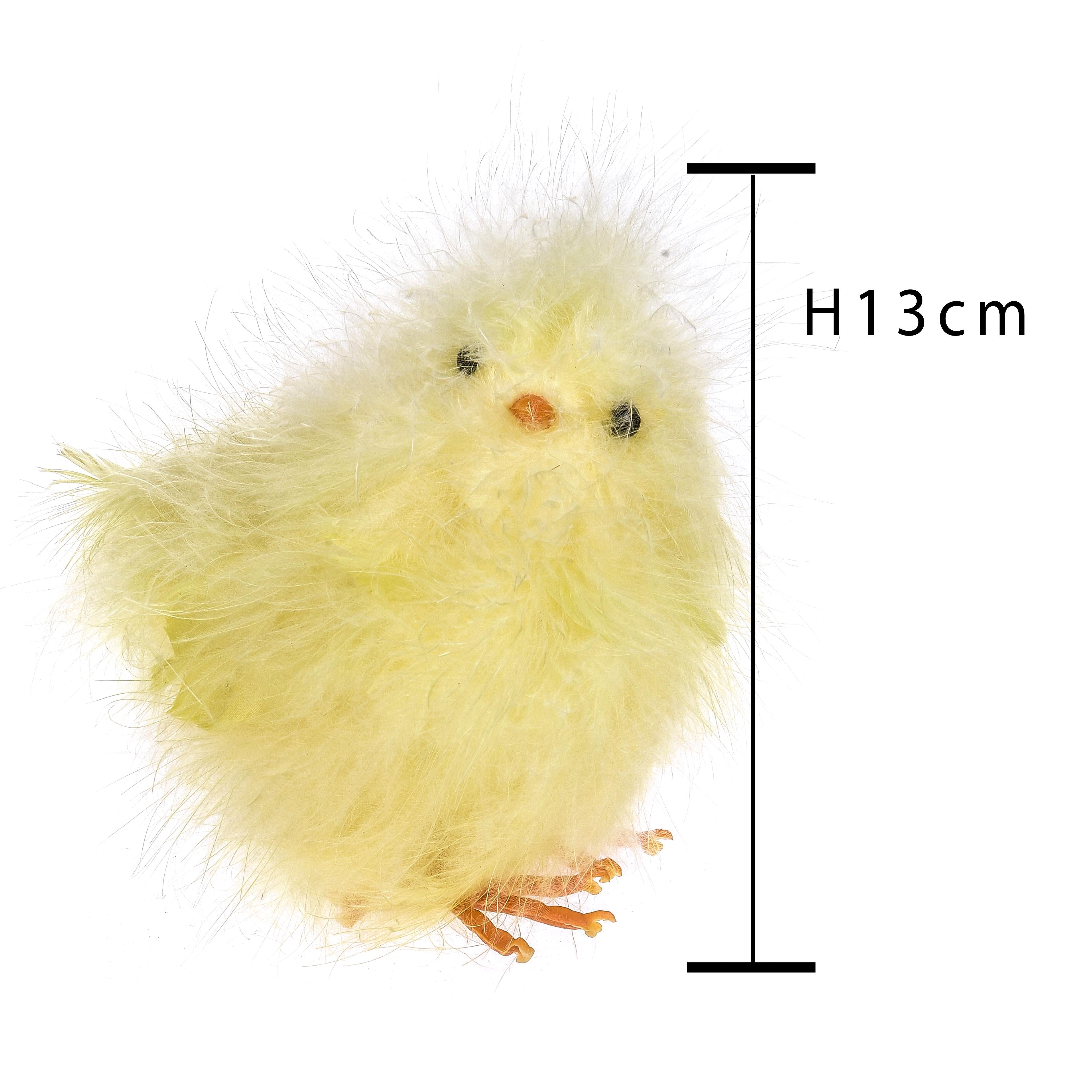 Set 3 Pupazzi Pulcini Decorativi H 13 cm