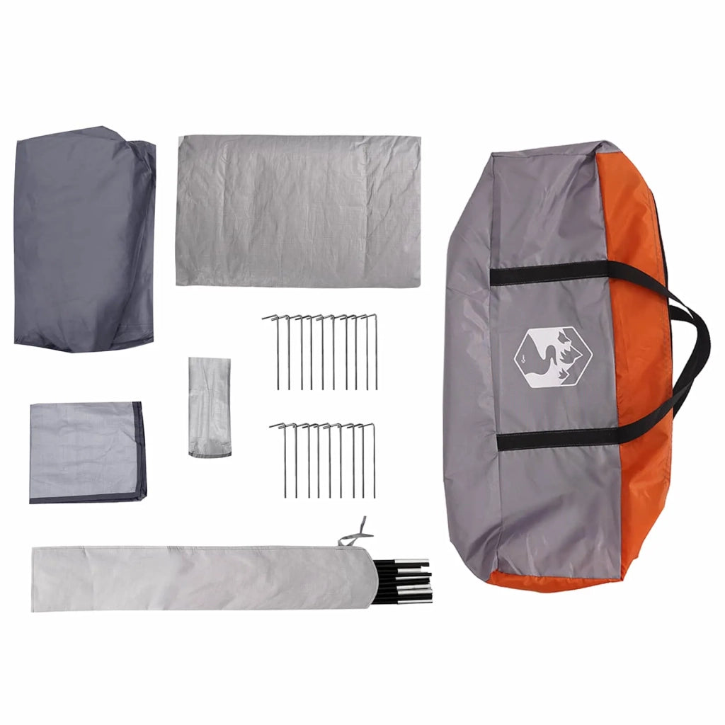Tenda a tunnel Grigio e arancione 390 x 215 x 152 cm 42017444