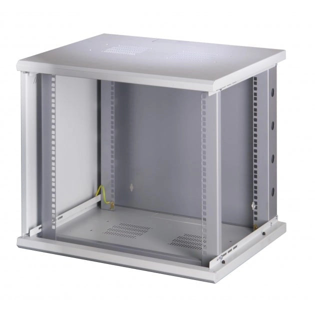 Armadio Rack 19'' a muro 16 unità sezione unica prof. 500mm Nero