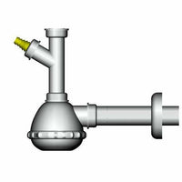 Sifone a boccia 1 via 1-1/4 1-1/ 2 senza pilette d2000fl fisc