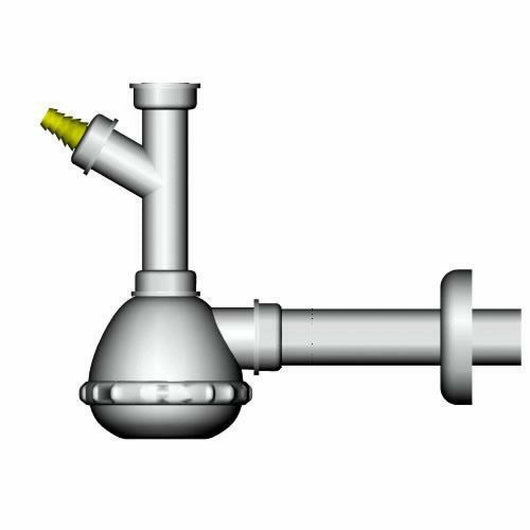 Sifone a boccia 1 via 1-1/4 1-1/ 2 senza pilette d2000fl fisc