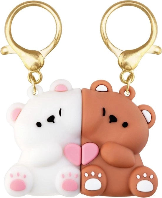 Collana orologio a forma di orso per doni di coppia perfetta per l'anniversario il compleanno o il giorno di San Valentino simbolo d'amore chiave multicolore.