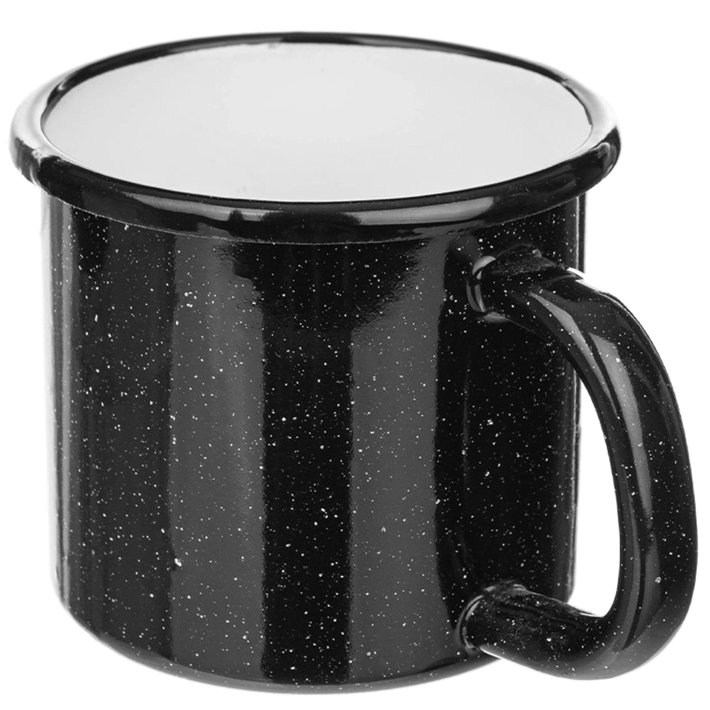 Tazza smaltata KADAX da 400 ml, 8 cm, stile retrò, con manico.