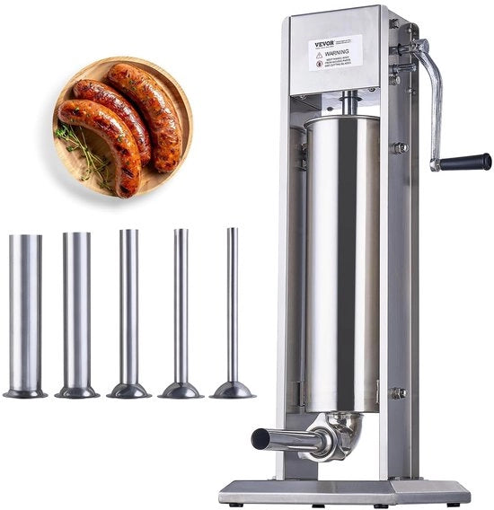 Worstschuiver manuale 7L - Macchina per salsicce verticale con struttura in acciaio inossidabile
