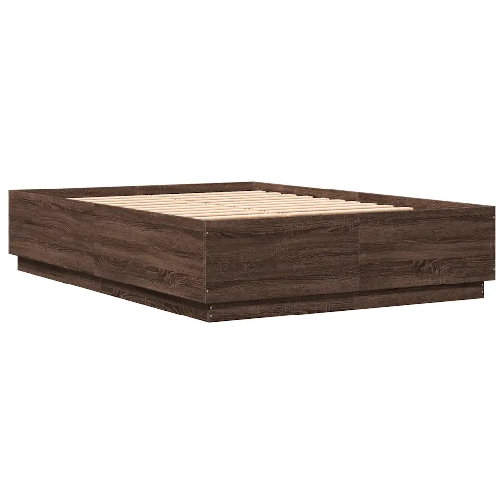 Giroletto Luci LED Rovere Marrone 120x200 cm Legno Multistrato 3209624
