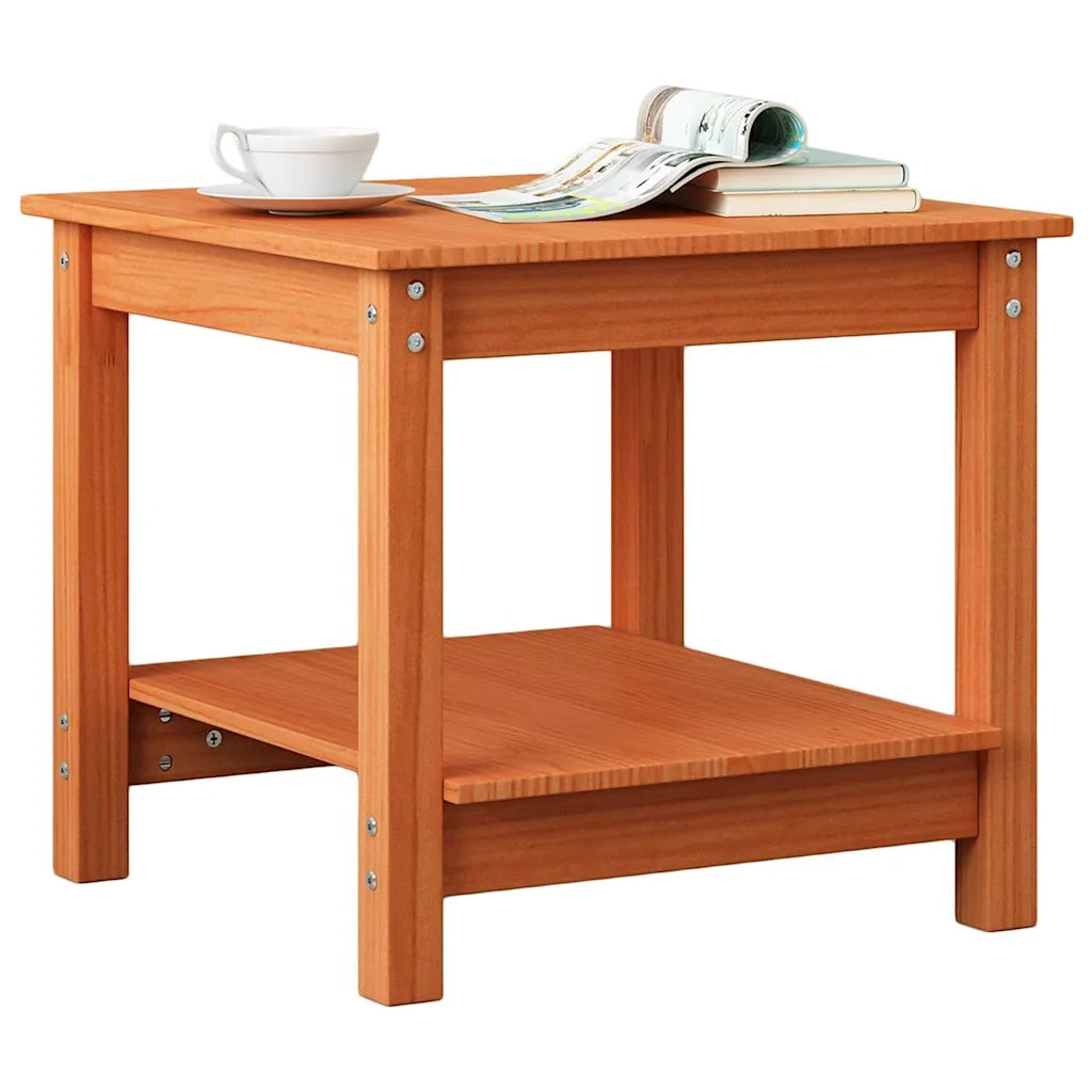 vidaXL Tavolino da salotto Cera marrone 50 x 50 x 45 cm