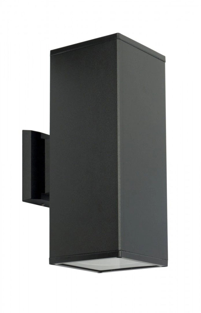 Applique esterna 30x12cm 2xE27 nera IP54 SU-MA Adela 8001BL
