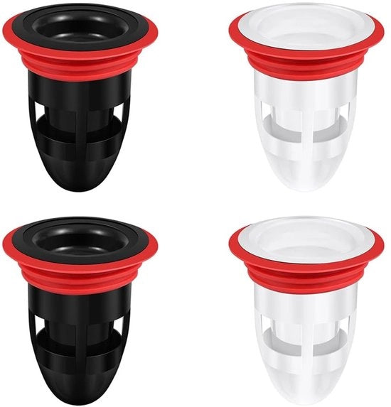 Filtro capelli neutro per doccia - Drenaggio doccia - Copertura drenaggio doccia - Drenaggio doccia in silicone - Viti di drenaggio a 360°