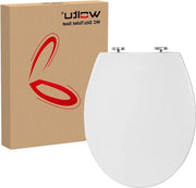 Toilet deksel con meccanismo di chiusura softclose e proprietà antibatteriche - Fissaggio rapido - Bianco