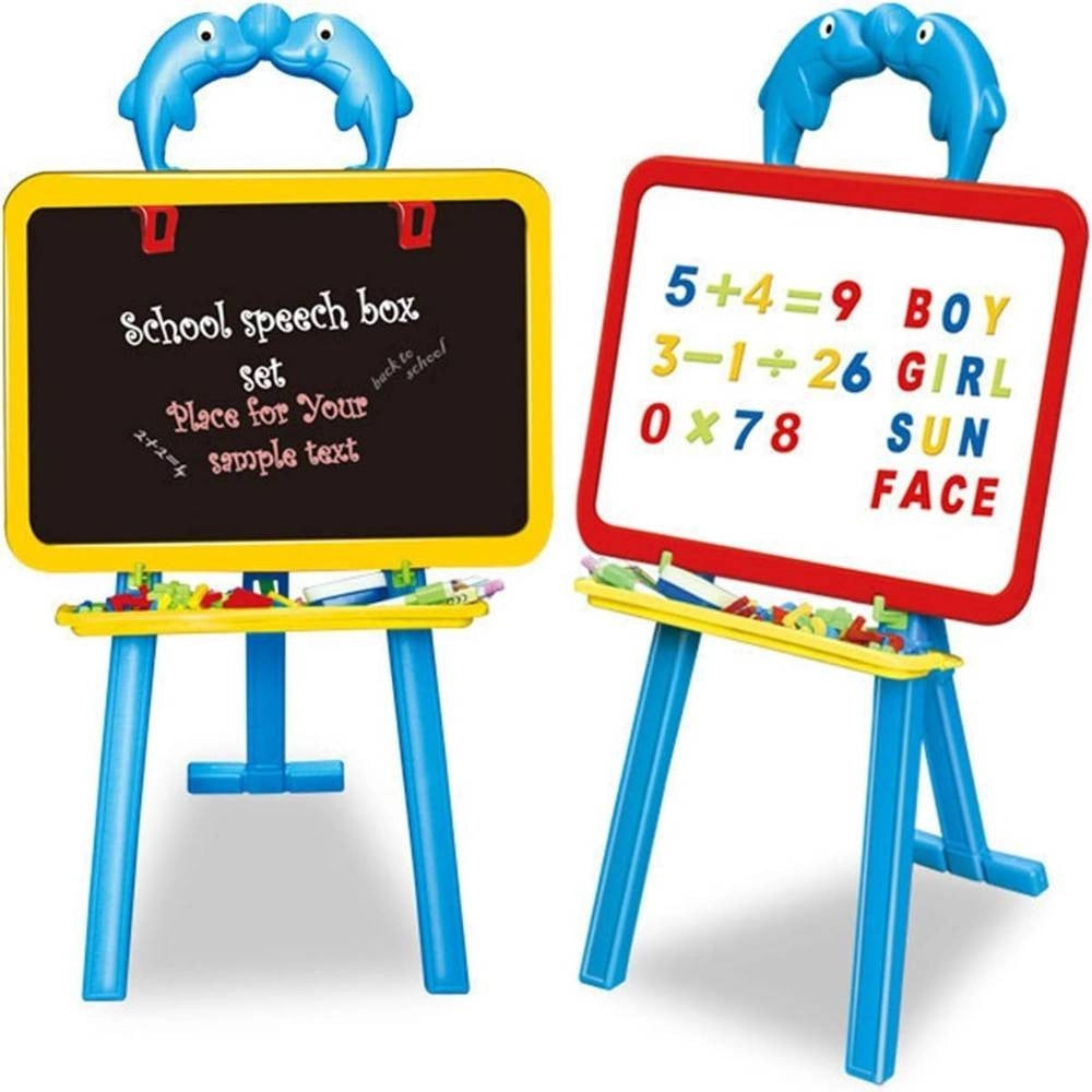 Trade Shop - Tavolo Da Disegno Magnetico Per Bambini Con Treppiede Gioco Didattico Educativo -