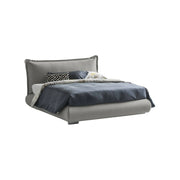 Letto Matrimoniale Geras, Letto Matrimoniale Sfoderabile Made in Italy, Grigio