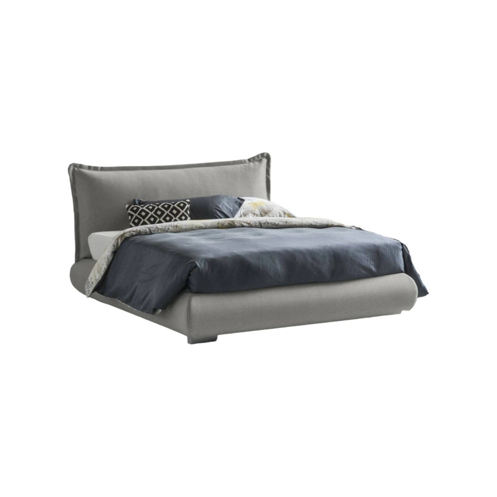 Letto Matrimoniale Geras, Letto Matrimoniale Sfoderabile Made in Italy, Grigio