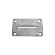 PIASTRA DI FISSAGGIO PARETE SALDARE AVVITARE 110X70X5 MM UNIVERSALE PER CANCELLO