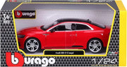 BBURAGO Audi RS 5 Coupe Scala 1:24, Replica Diecast con Portiere Apribili, Licenza Ufficiale Audi,Eta 3+