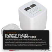 Sistema di irrigazione automatico per piante - Kit di irrigazione a gocce - Computer di irrigazione - Timer 2,5 M - Misura 9,5 x 8,3 cm - Sistema di irrigazione in plastica