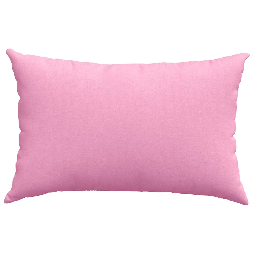 Cuscini da Divano 2 pz | Cuscini per sedie Rosa 60 x 40 cm Tessuto