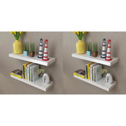 Mensole a Parete 4 pz Bianche 60 cm 275997