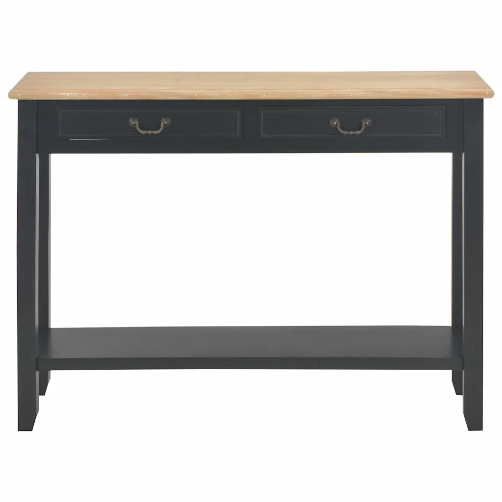 Tavolo Consolle | Tavolo d'Ingresso Nero 110x35x80 cm in Legno