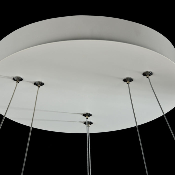 Lampada pendente Modern in Metallo Nola Bianco