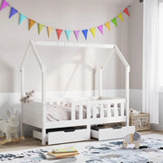 Giroletto Bambini con Cassetti 70x140 cm Legno Massello di Pino