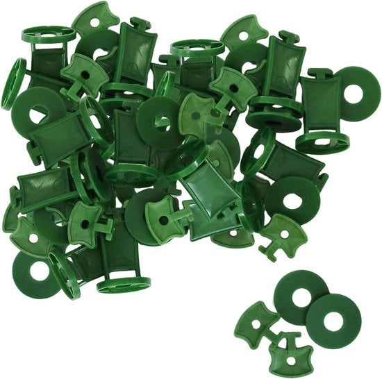 100 pezzi di clip per supporto orticolo - verde - pellicola a gas - telo di rete solare - isolante - telo di ombreggiamento - inverno estate