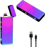 Doppia Boocha Aansteker con rivestimento PVD caricabile via USB - Aansteker personalizzabile per Uomini e Donne - Multi