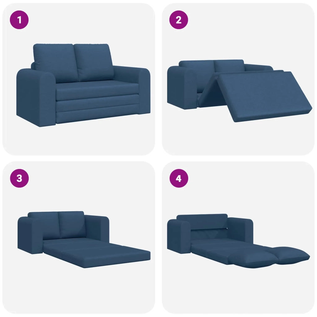 Divano letto 60cm Blu Tessuto 4106680